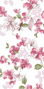 XL deursticker roze bloemen_3424175_ds